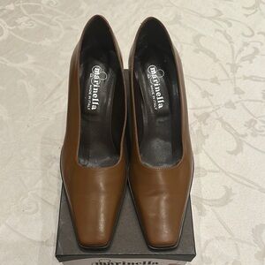Vintage Marinella Women's Brown Italian Soft Leather Heels
